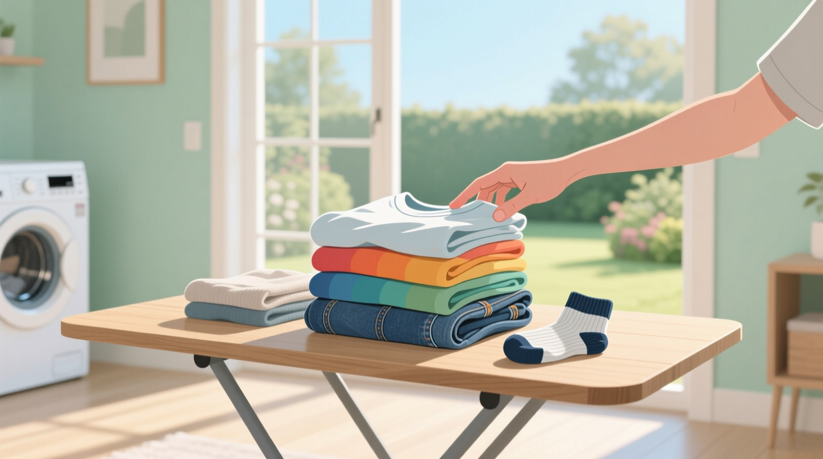 how to make folding laundry way less annoying