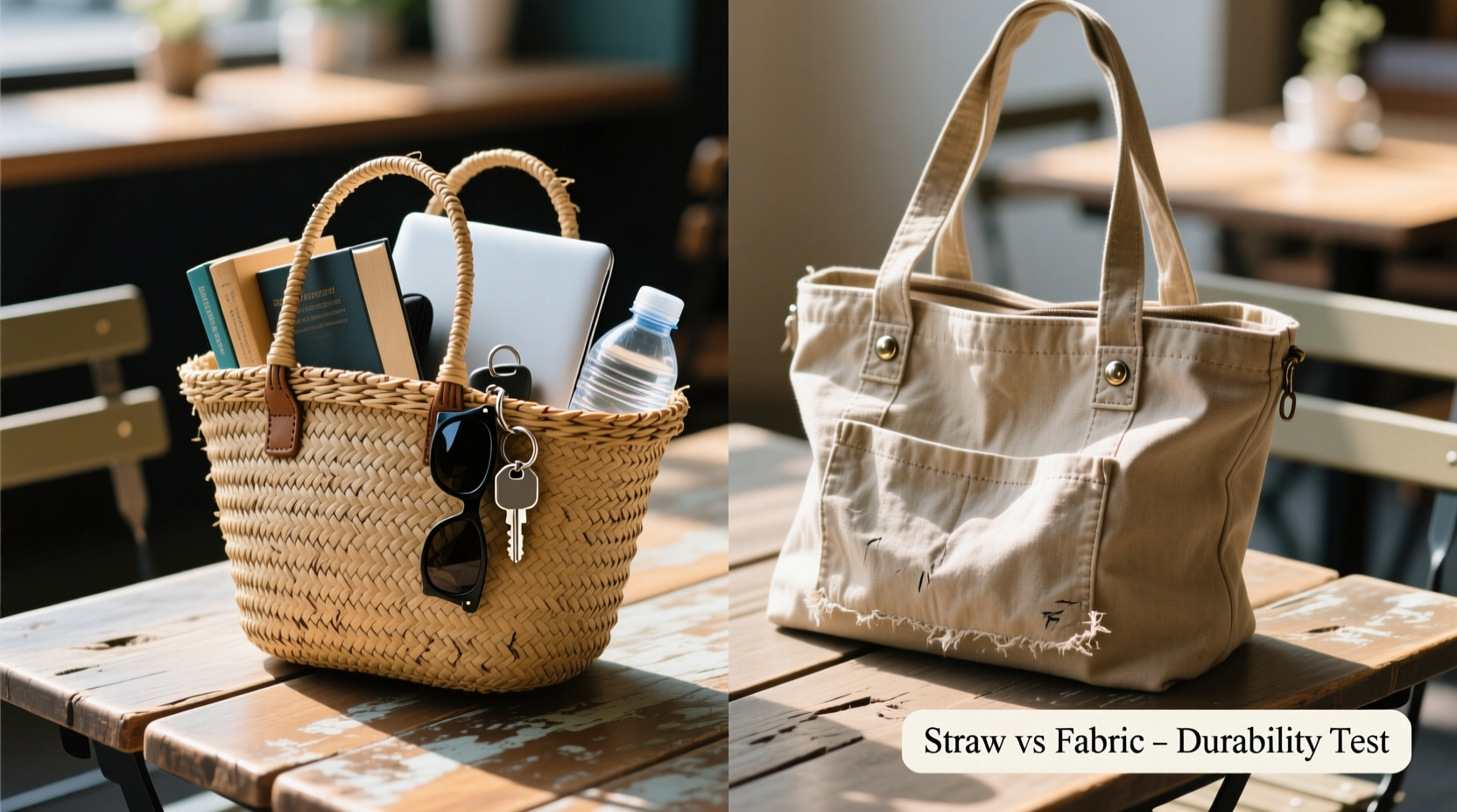 straw bag vs fabric shoulder bag which one is actually more durable for everyday use