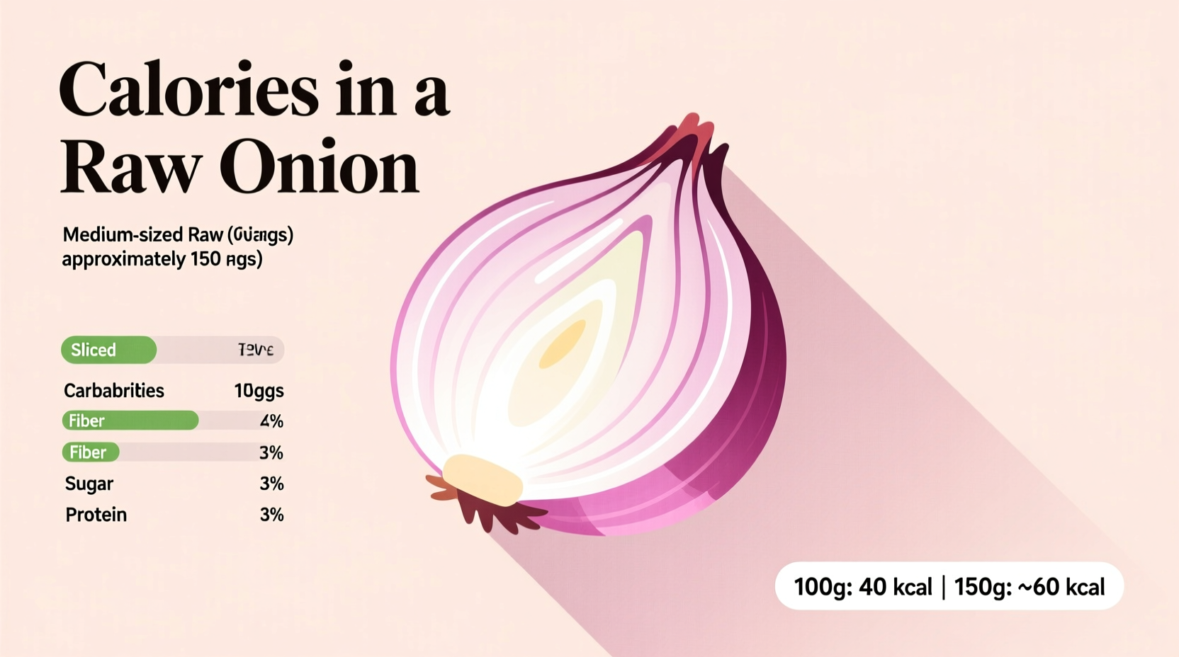 how many calories are in an onion