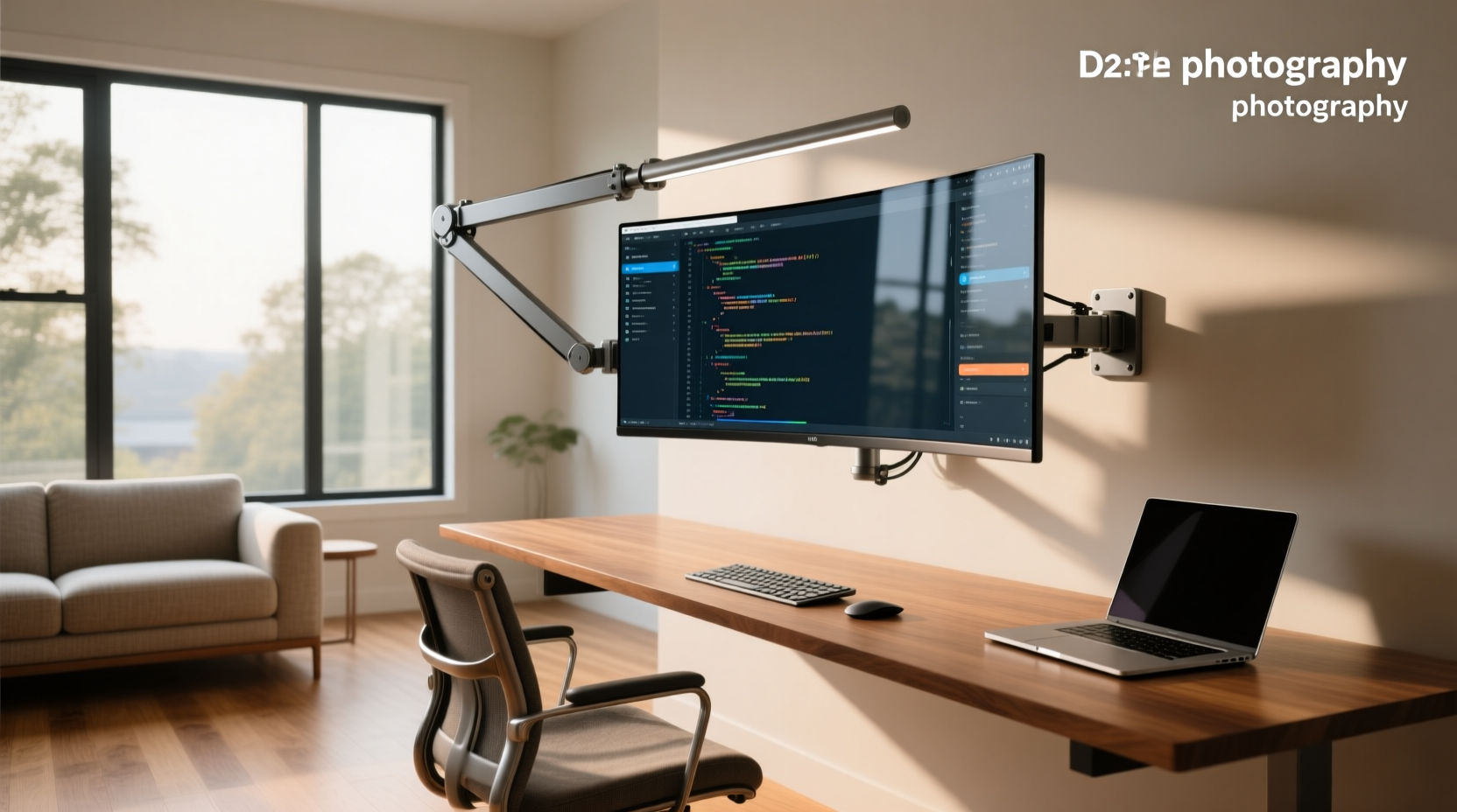 long monitor arm guide reach, load setup explained