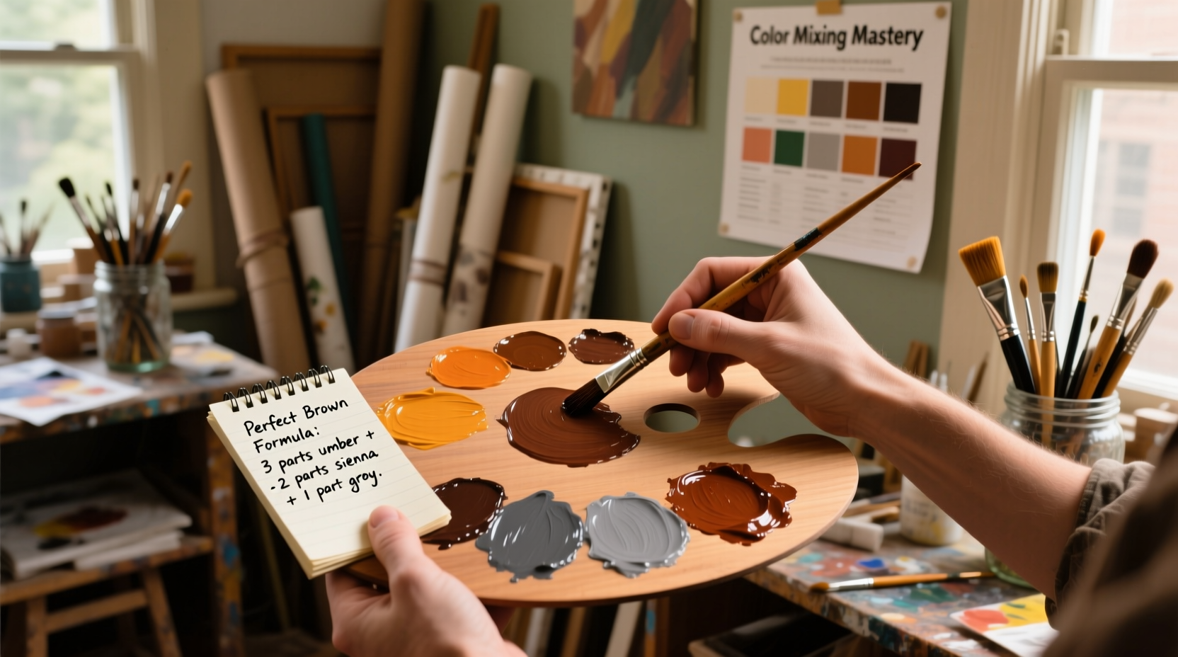 mastering color mixing expert tips on how to make the perfect shade of brown