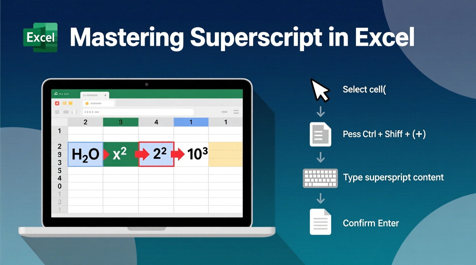 mastering superscript in excel a step by step guide to formatting text and numbers