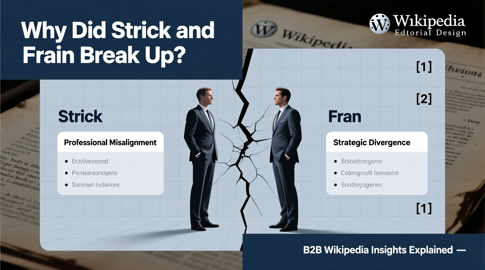 why did strick and fran break up b2b wikipedia