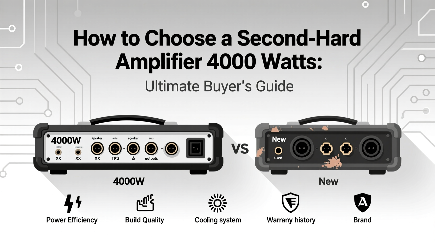 second hand amplifier 4000 watts