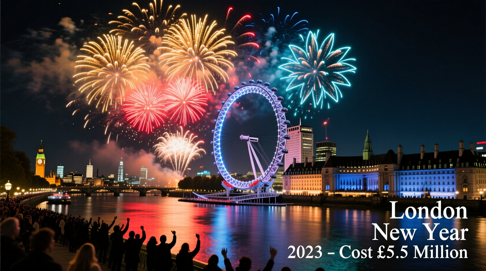 London New Year 2023 Fireworks Cost £5.5 Million