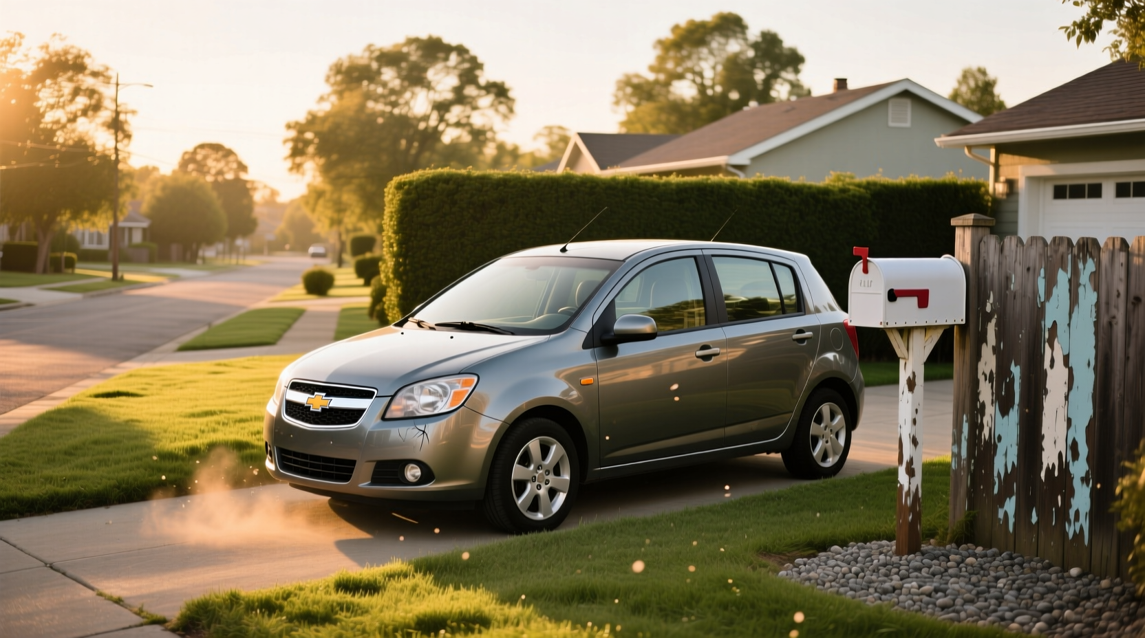 2009 Chevy Aveo Hatchback front three-quarter view