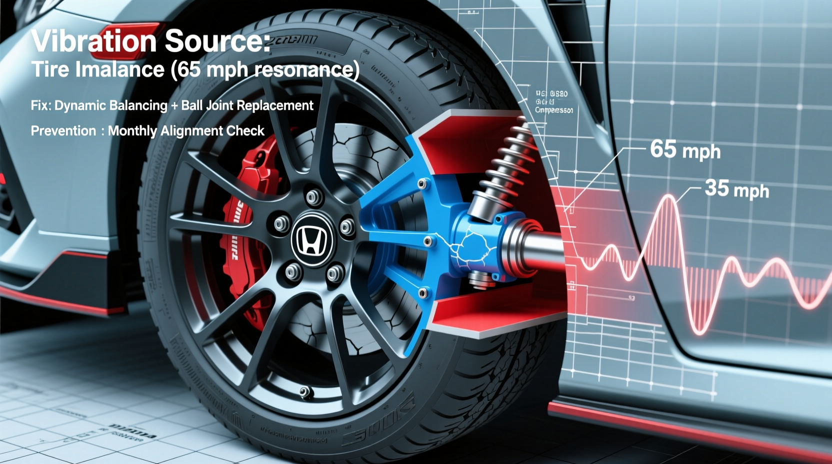 i30n steering vibration 65mph