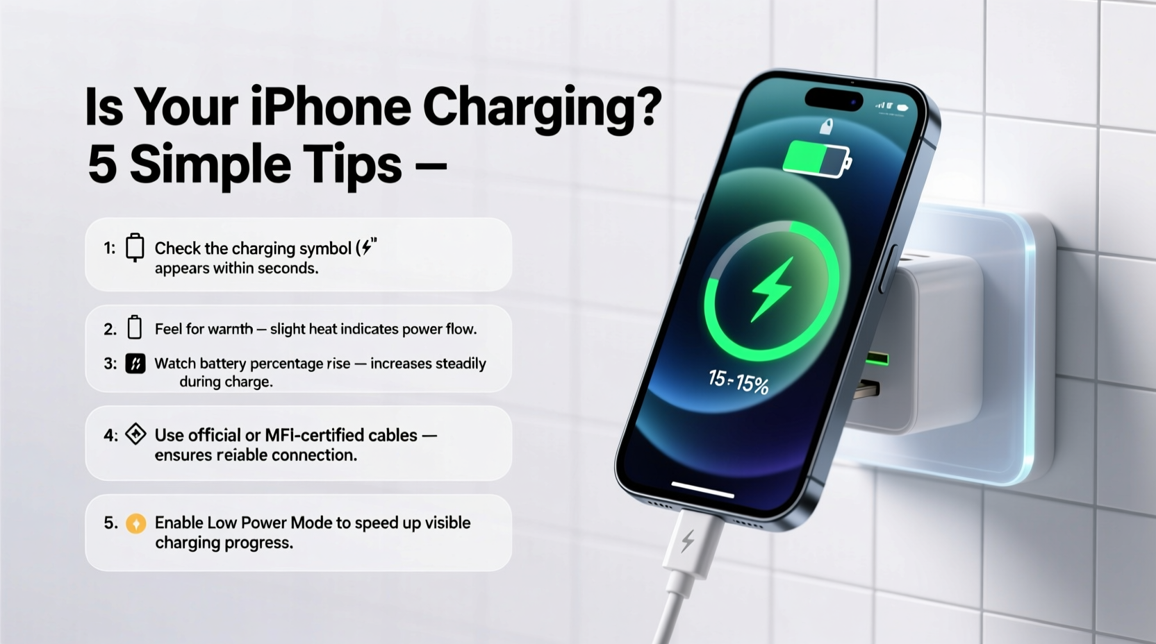 how to easily verify if your iphone is charging simple tips and tricks
