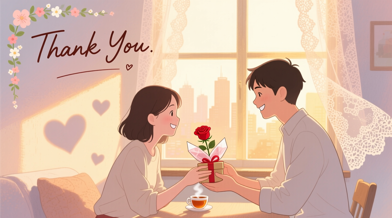 how to say thank you on valentines day