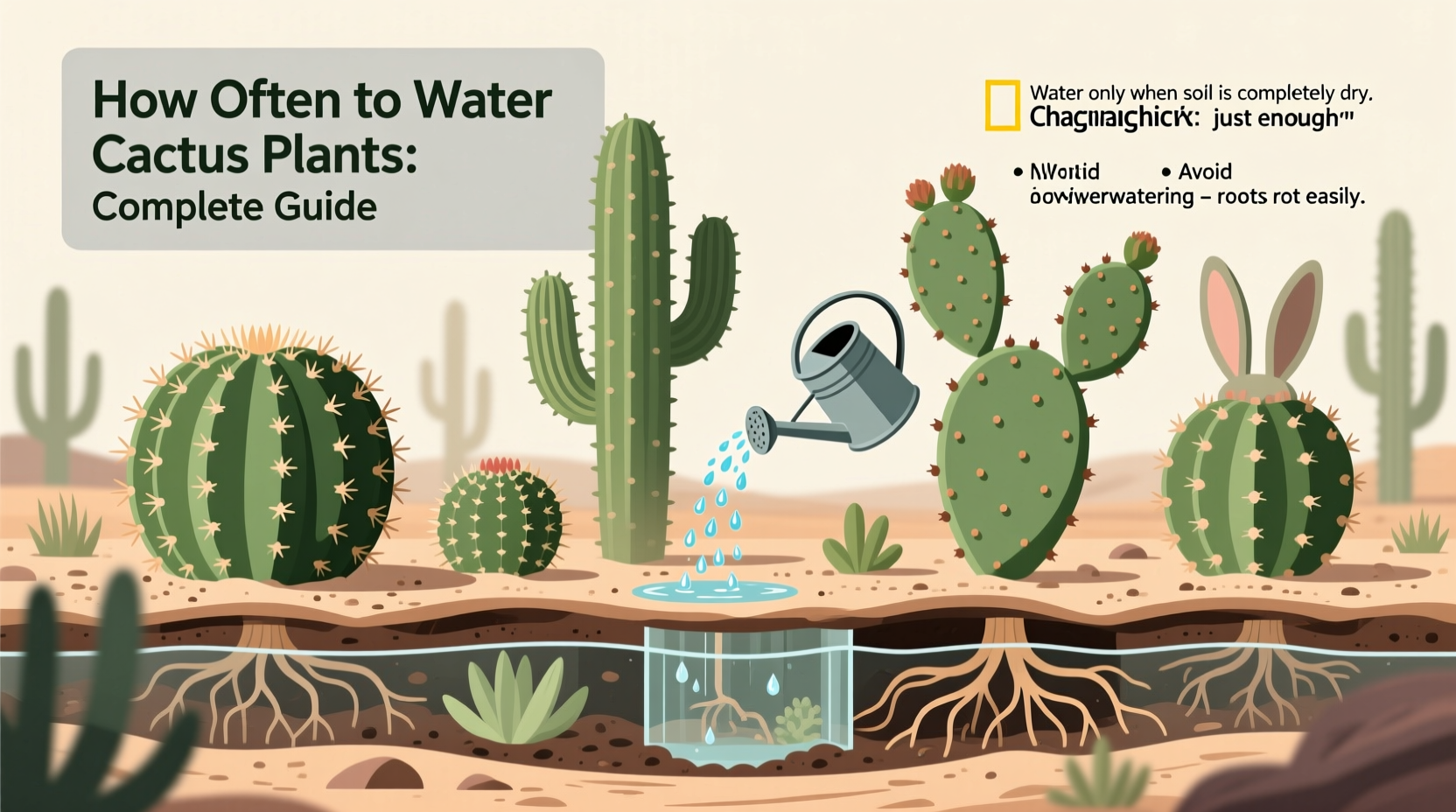 how often should cactus plants be watered