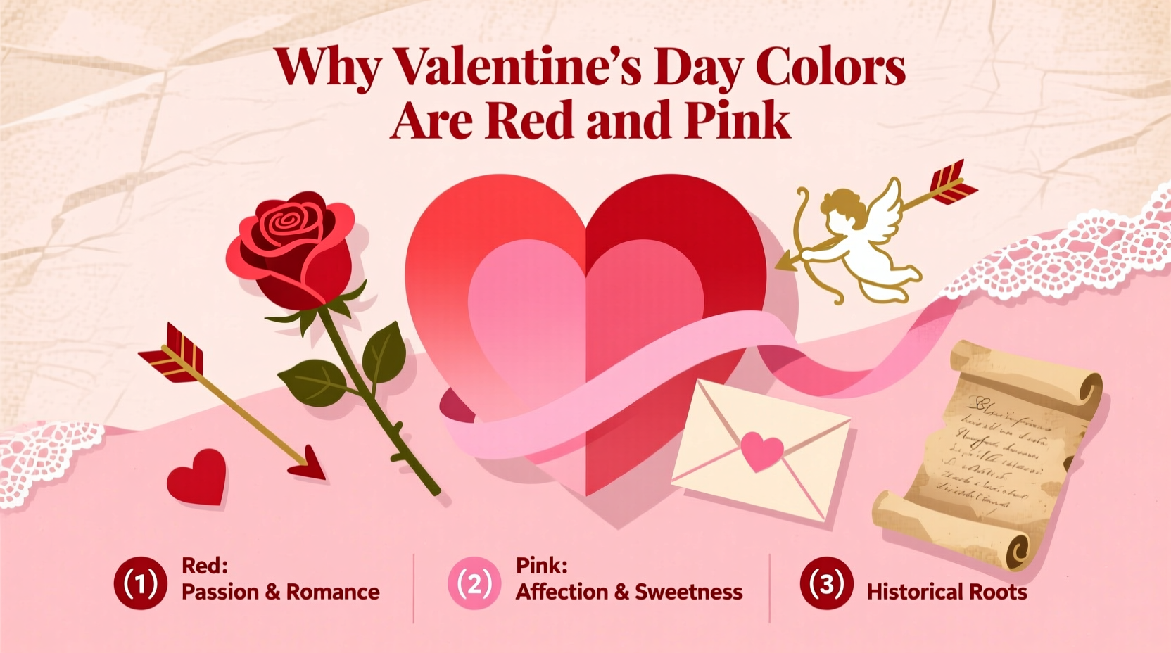 why are valentines day colors red and pink