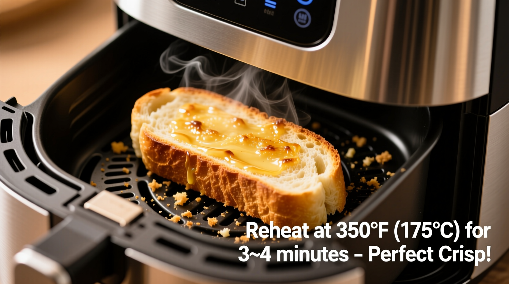 reheat garlic bread in air fryer