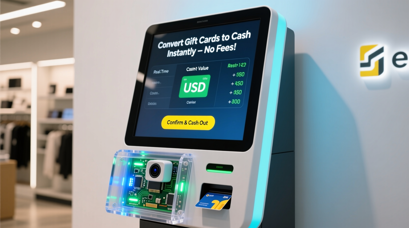 Gift Card Exchange Machine Convert Unwanted Gift Cards To Cash