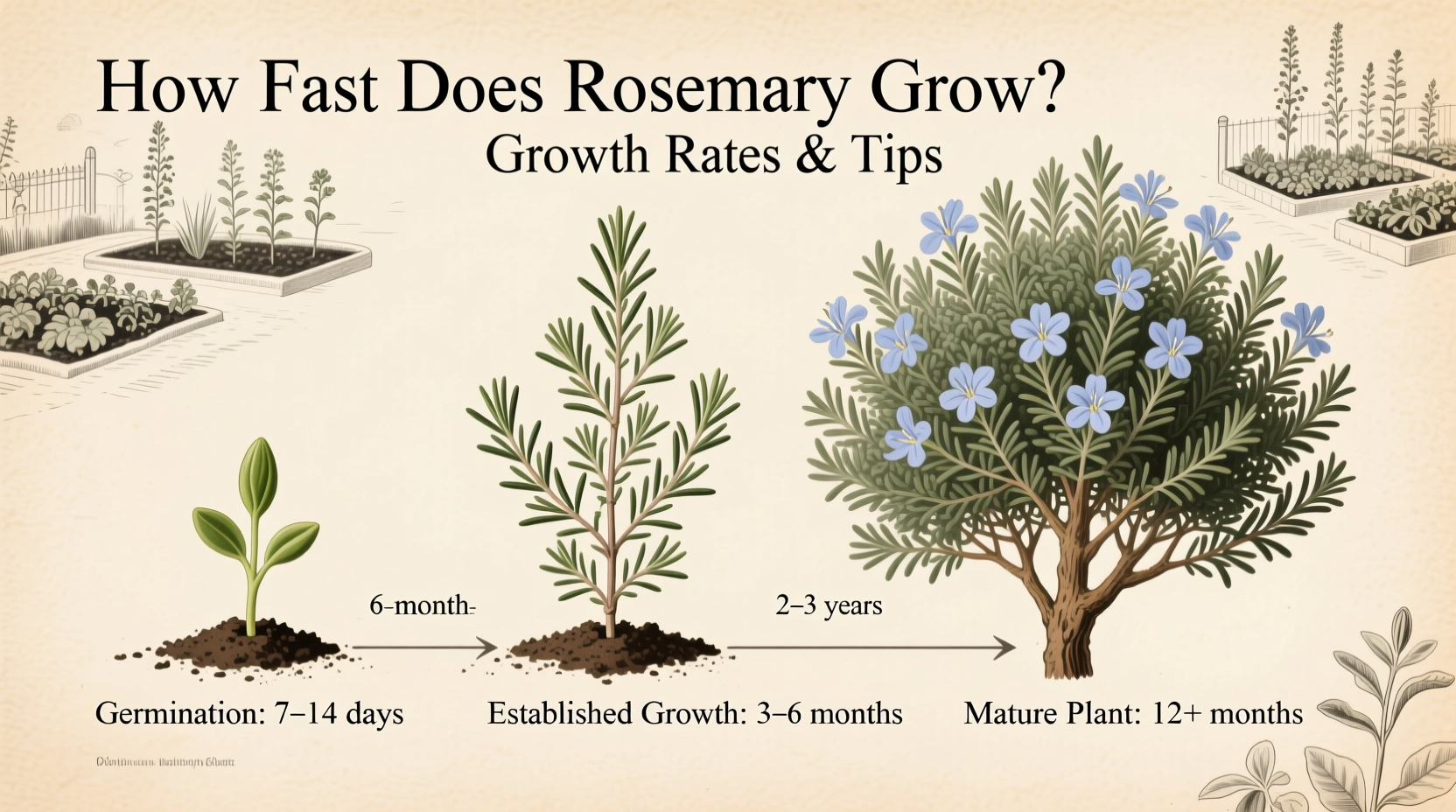 How Fast Does Rosemary Grow? Growth Rates & Tips