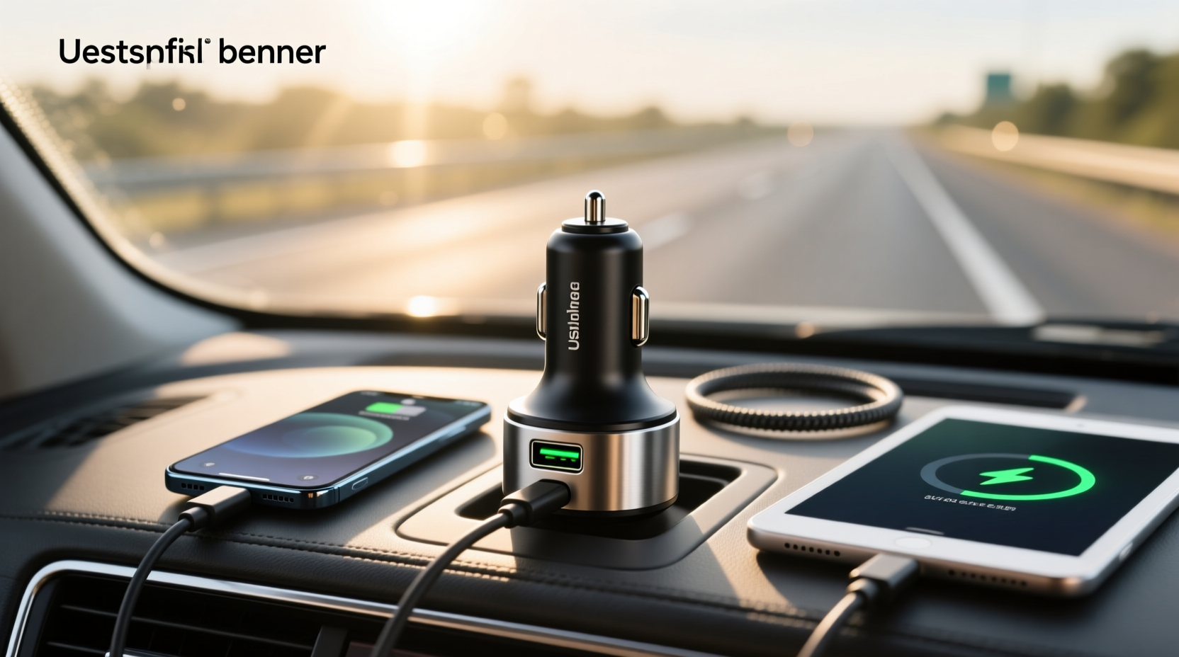usb c and usb car charger