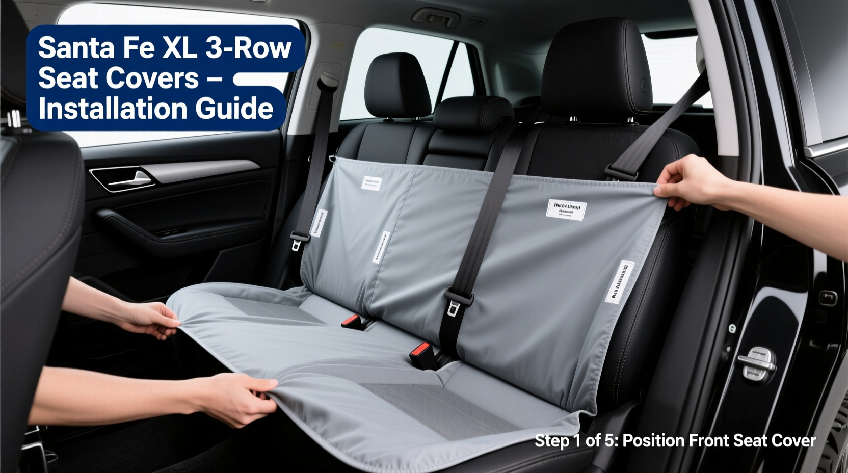 install santa fe xl 3 row seat covers