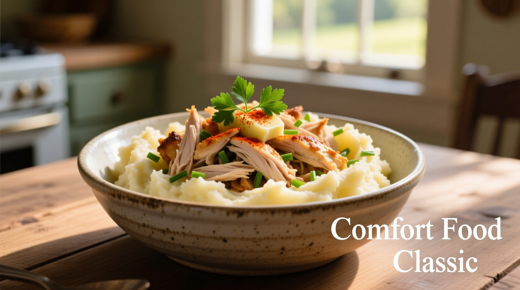 chicken mashed potato bowl