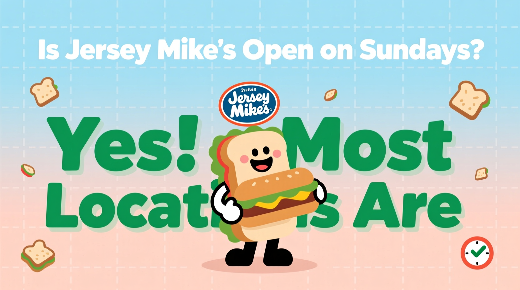 is jersey mikes open on sundays