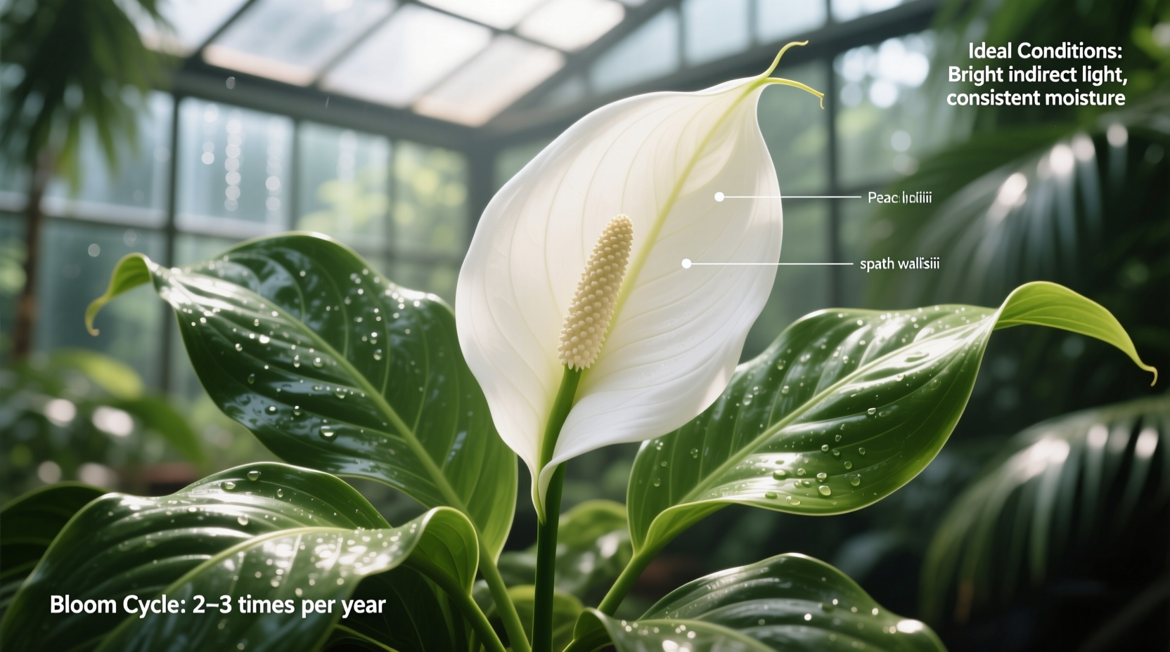 how often does a peace lily bloom