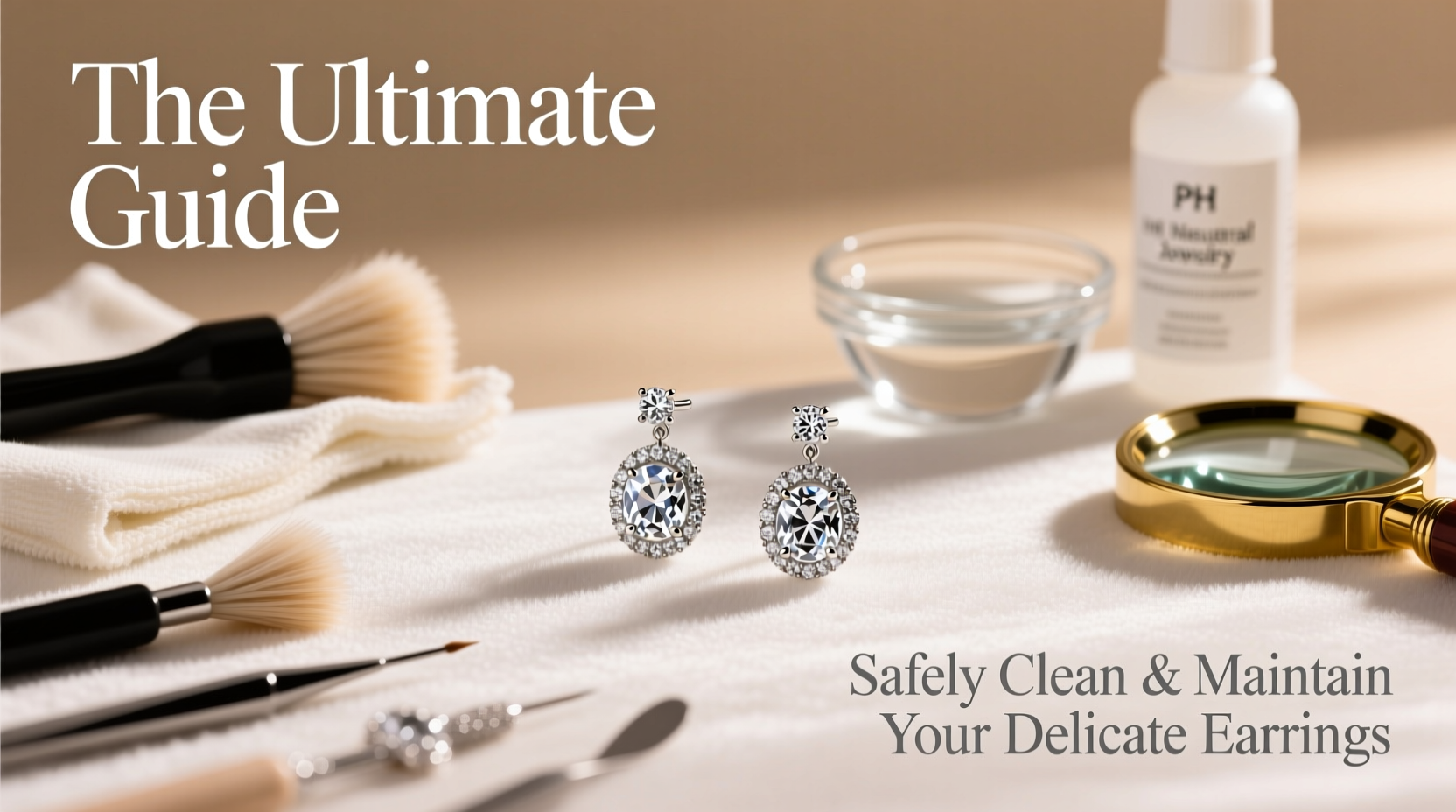 the ultimate guide to safely cleaning and maintaining delicate zircon and metal earrings