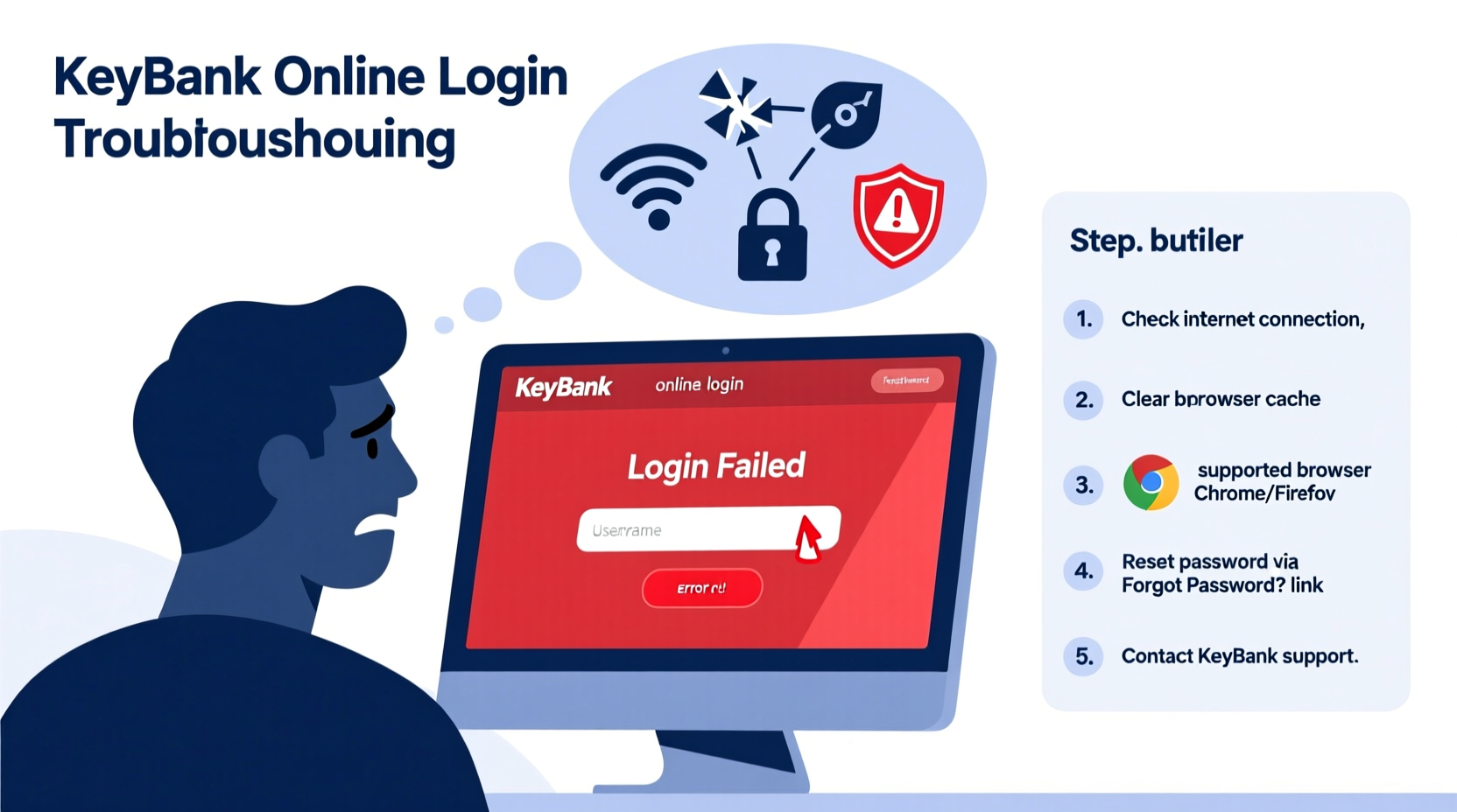 troubleshooting why cant i log into keybank online