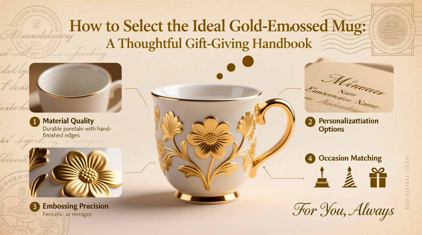 how to select the ideal gold embossed mug a practical guide for thoughtful gift giving