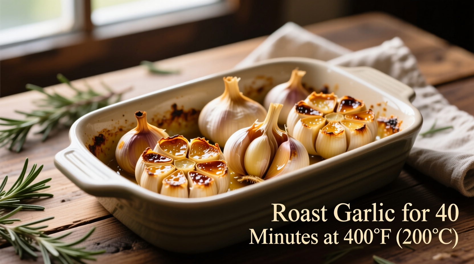 how long do you roast garlic