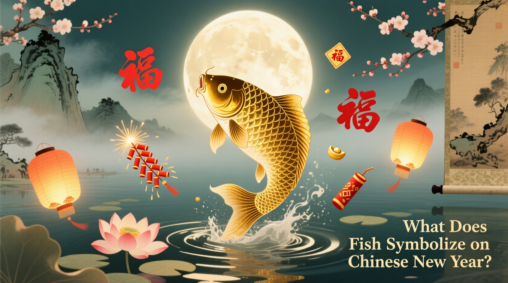 what does fish symbolize on chinese new year