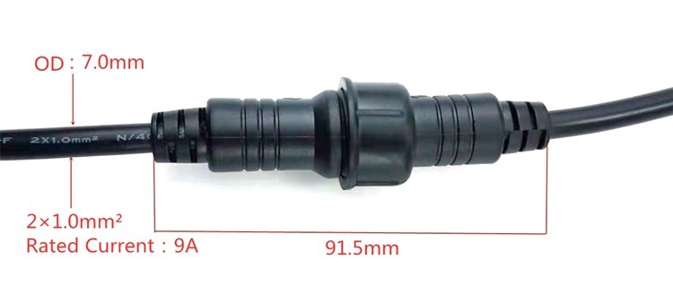 China manufacturer wholesale 2Pin Waterproof Connector  IP67 2Pin cord connector