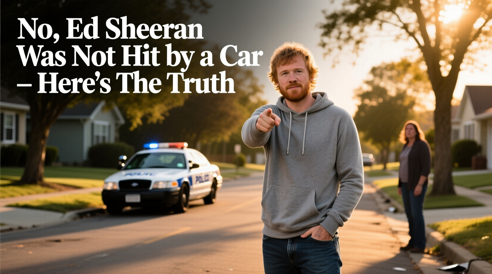 did ed sheeran get hit by a car