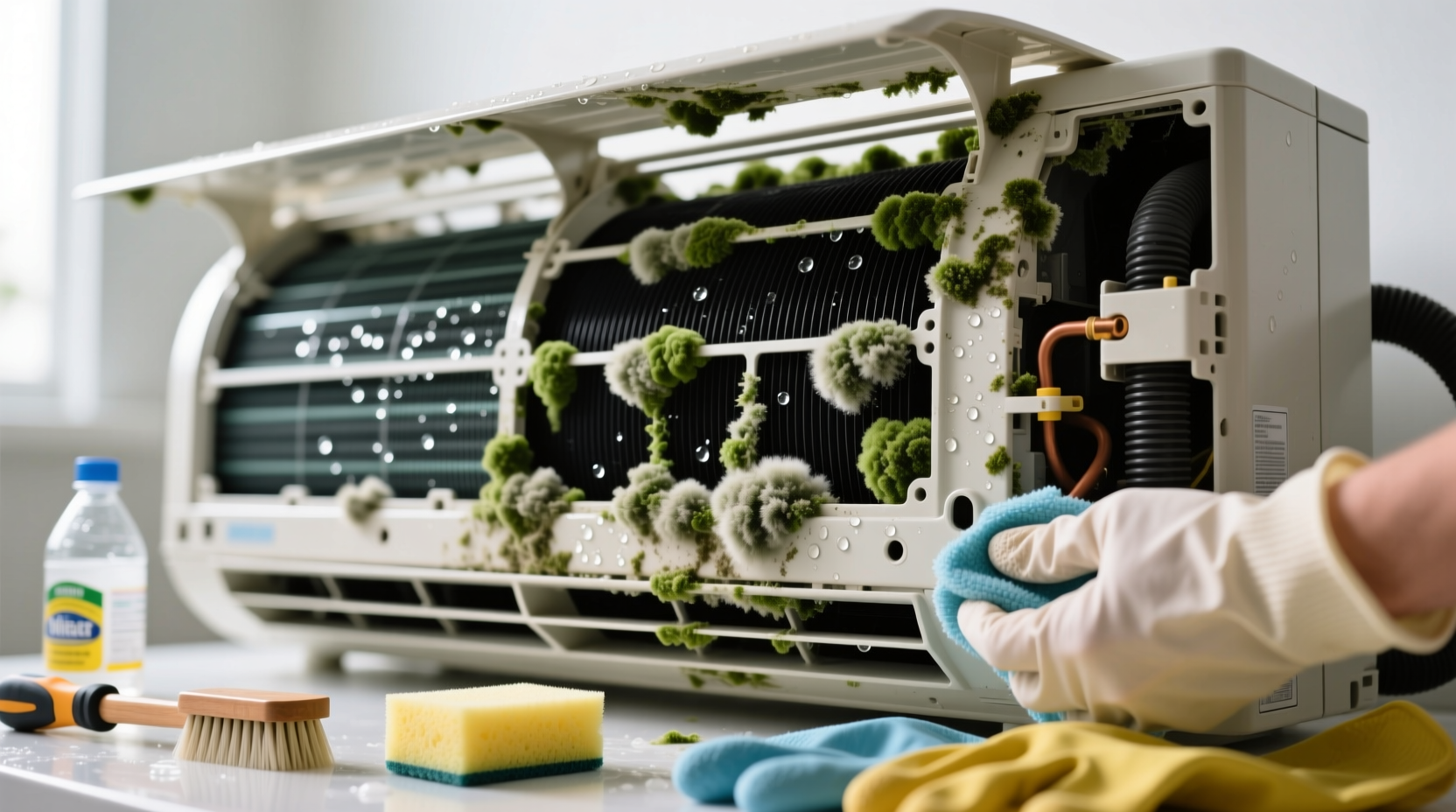 How to Clean Mold from Air Conditioner: Eco-Safe, Non-Toxic Method