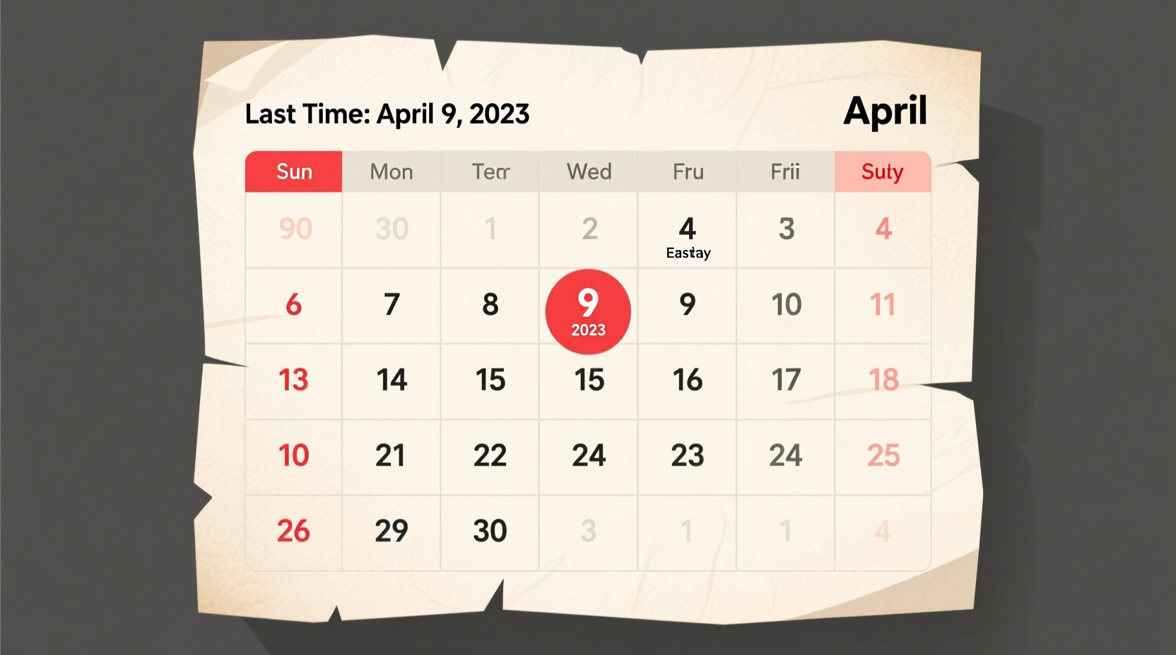 when was the last time easter was in april