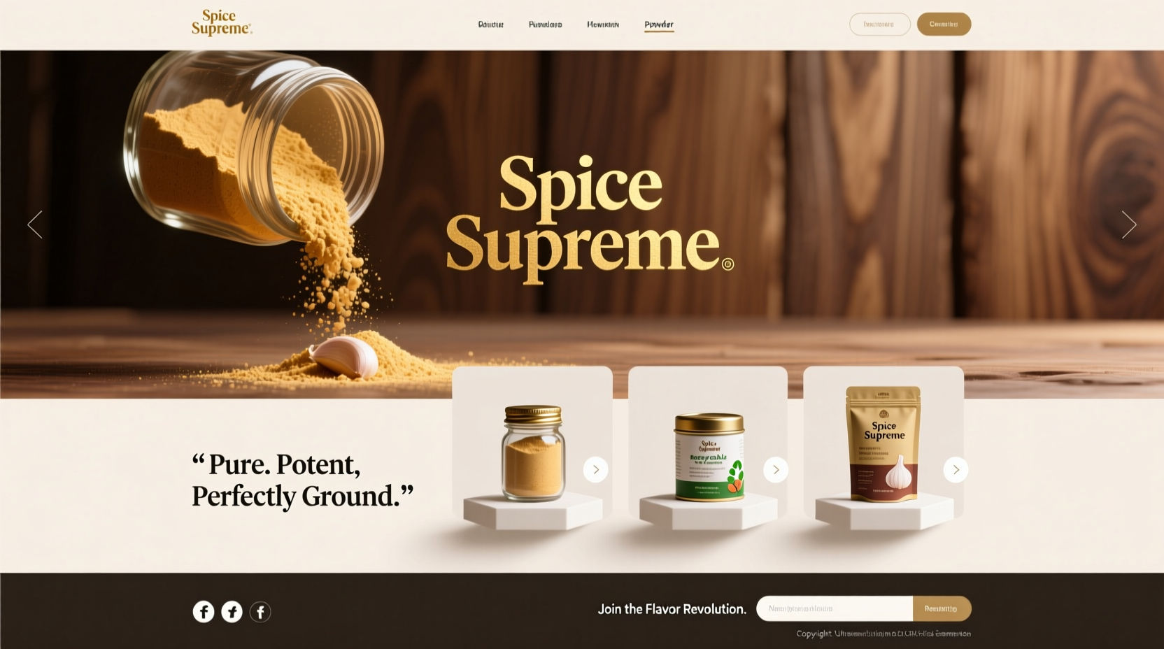spice supreme garlic powder brand website