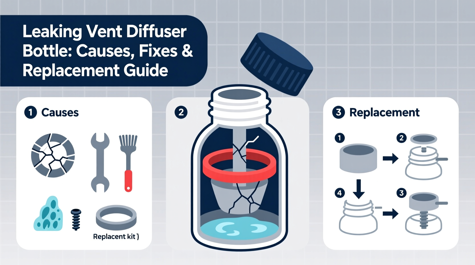 leaking vent diffuser bottle