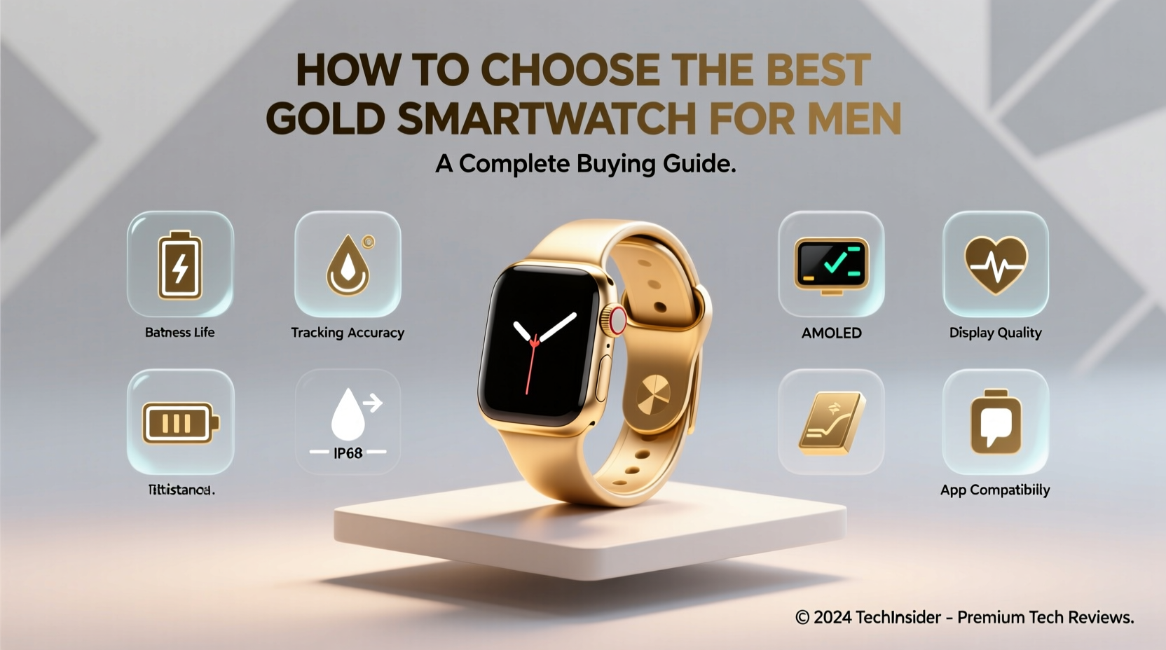 How to Choose the Best Gold Smartwatch for Men: Buying Guide 2024