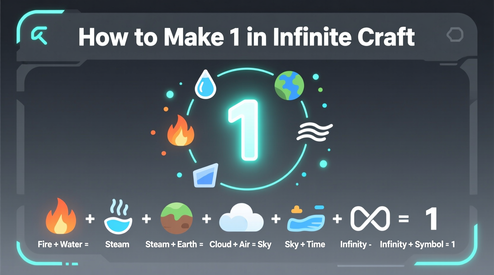 how to make 1 in infinite craft