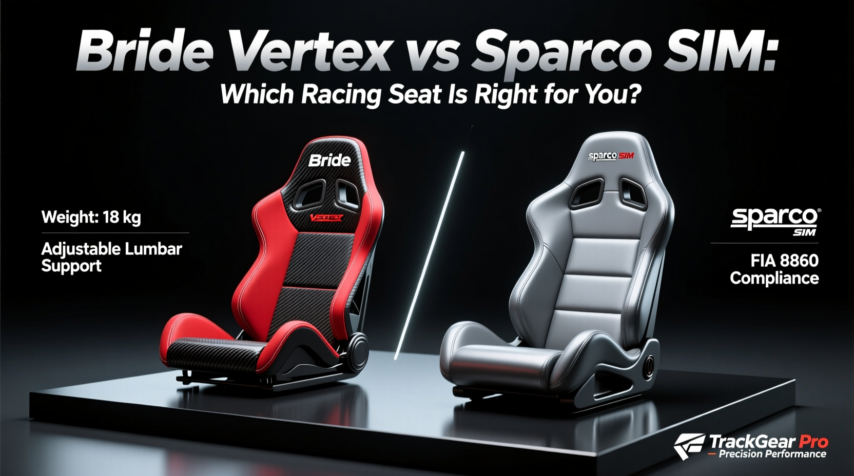 bride vertex vs sparco sim