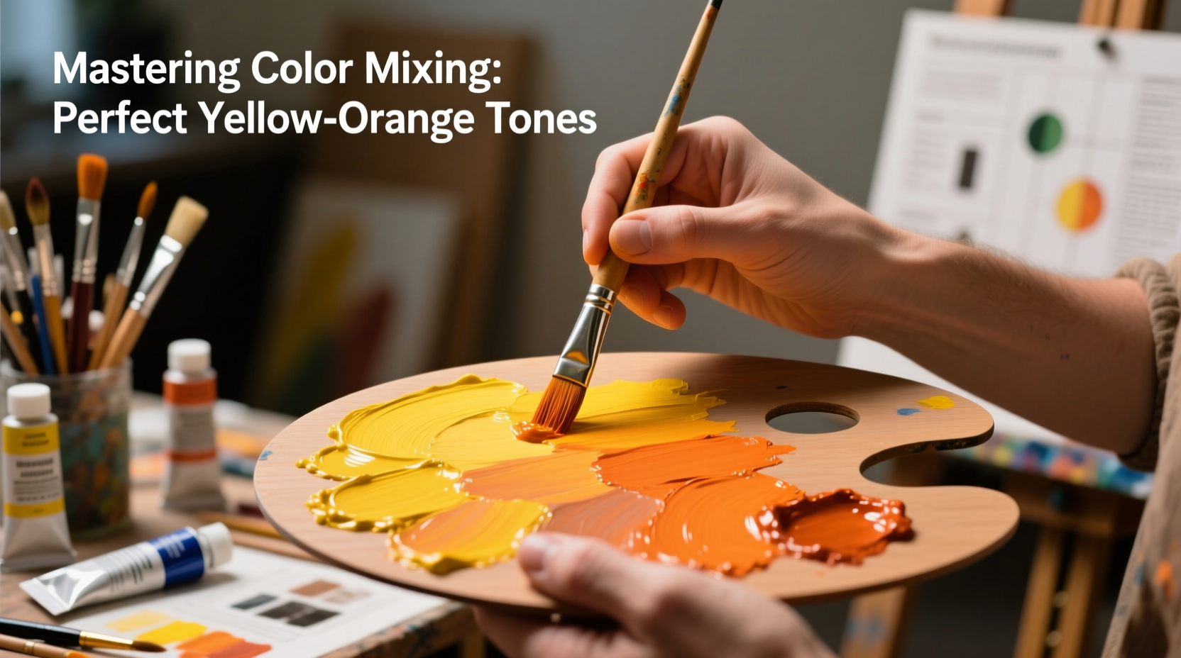 mastering color mixing how to create perfect yellow orange shades easily