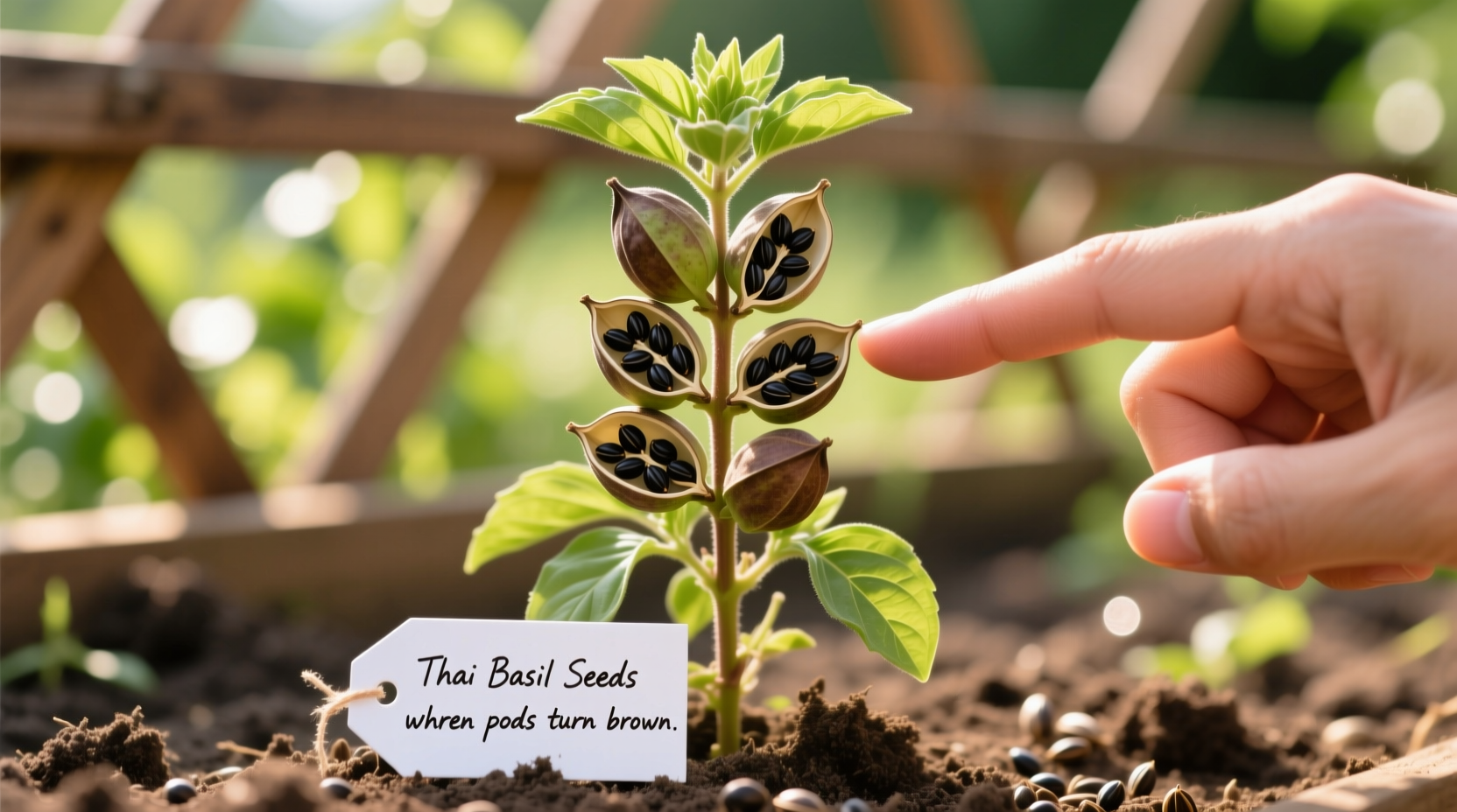 how to harvest thai basil seeds