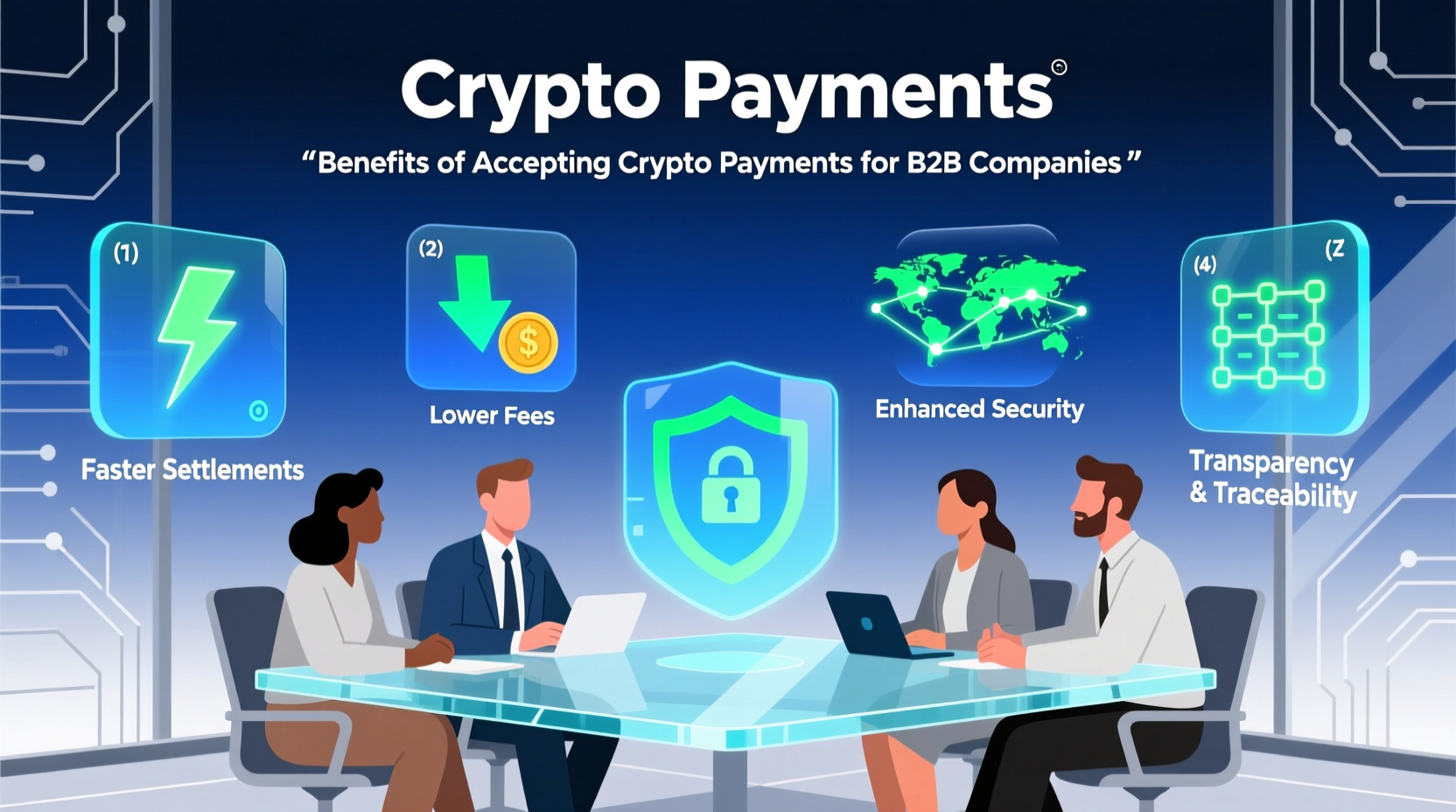 is it benefits of accepting crypto payments for b2b companies