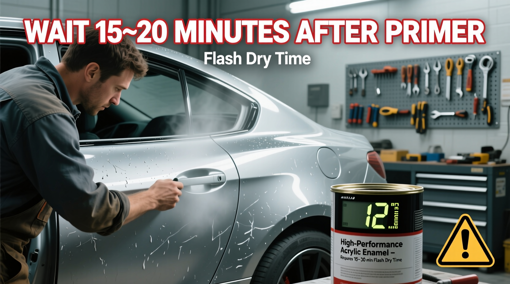 how long to wait after primer to paint car