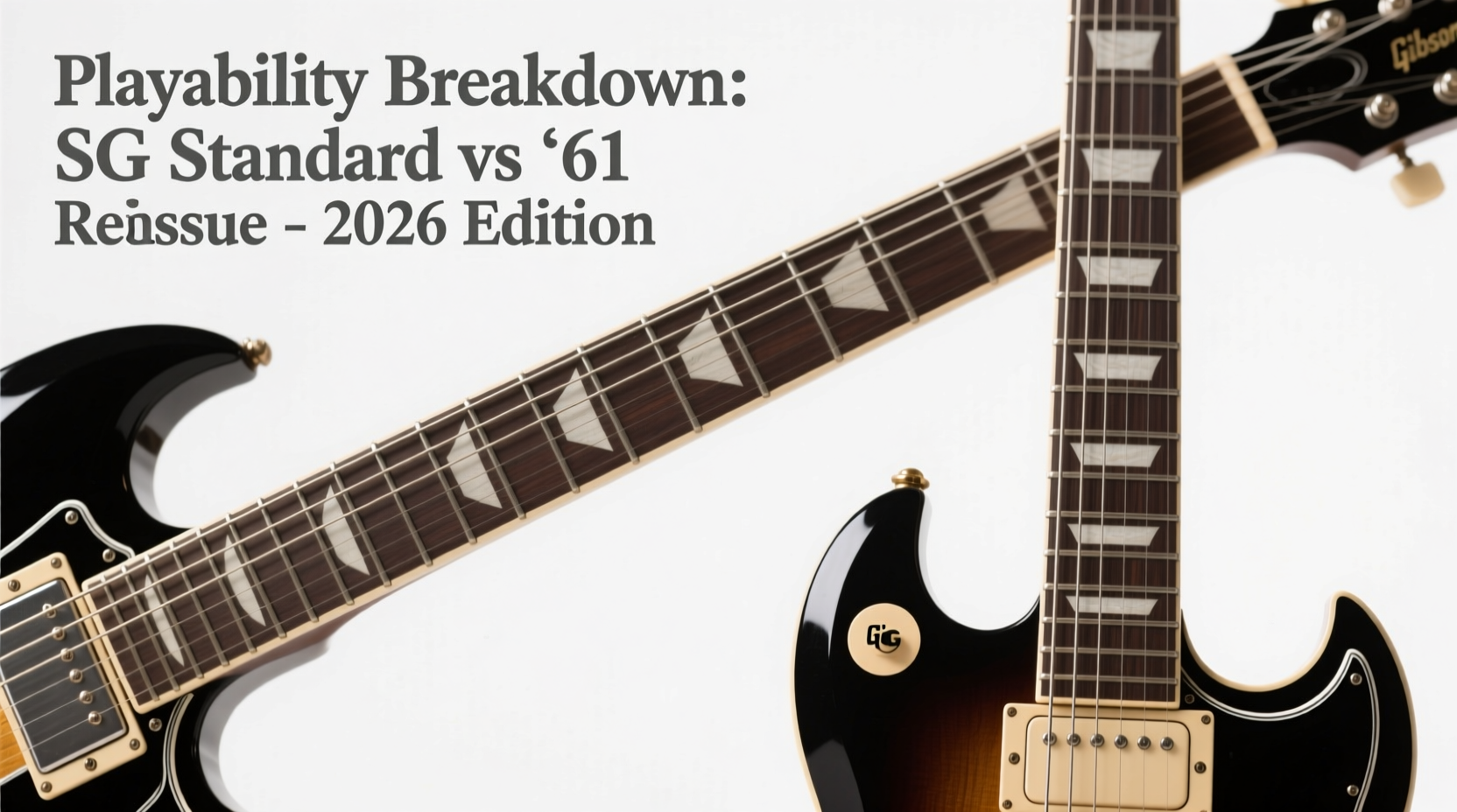 Gibson SG Standard vs ’61 Reissue for New Beginners in 2026: Neck Profile, Fretboard Radius, and Factory Setup Differences That Affect Playability