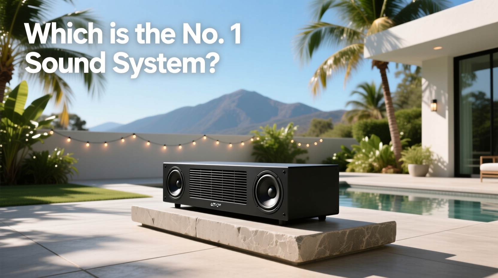 UTV sound system with subwoofer guide
