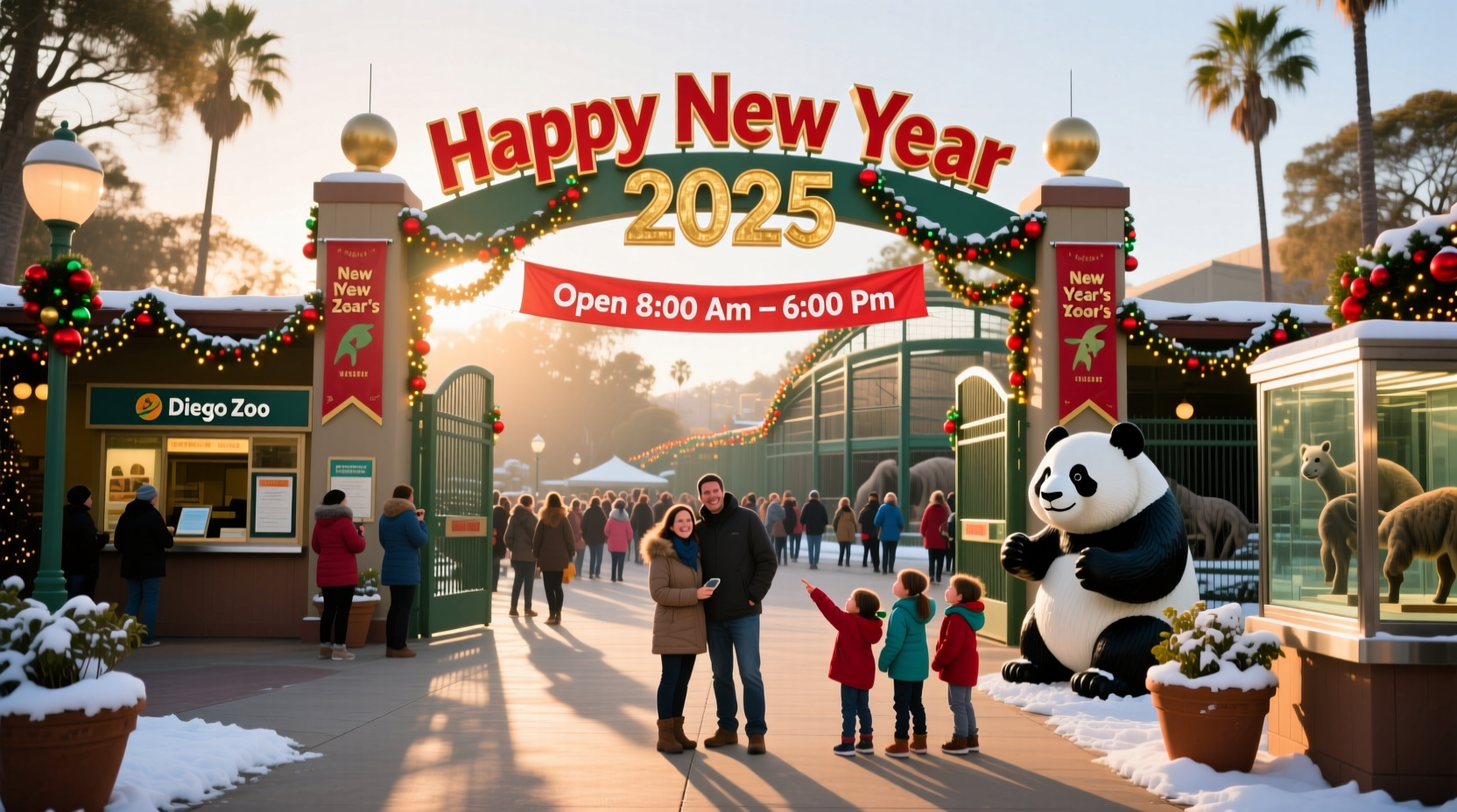 is san diego zoo open on new years day