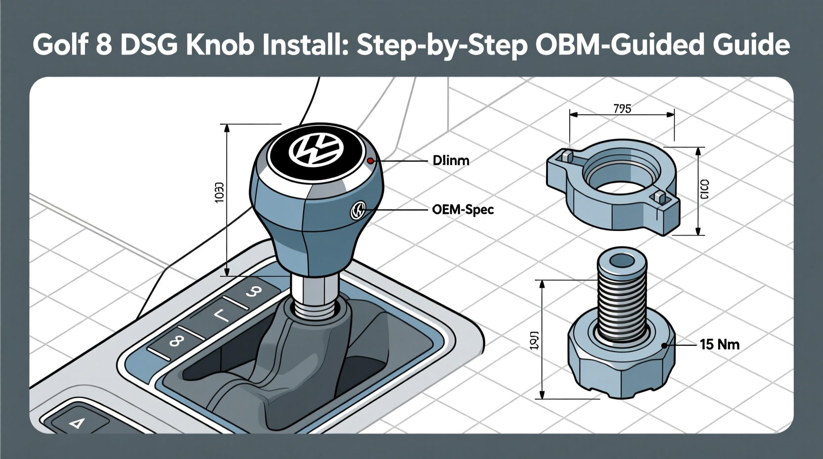 Golf 8 DSG Knob Install: Step-by-Step OEM-Guided Guide