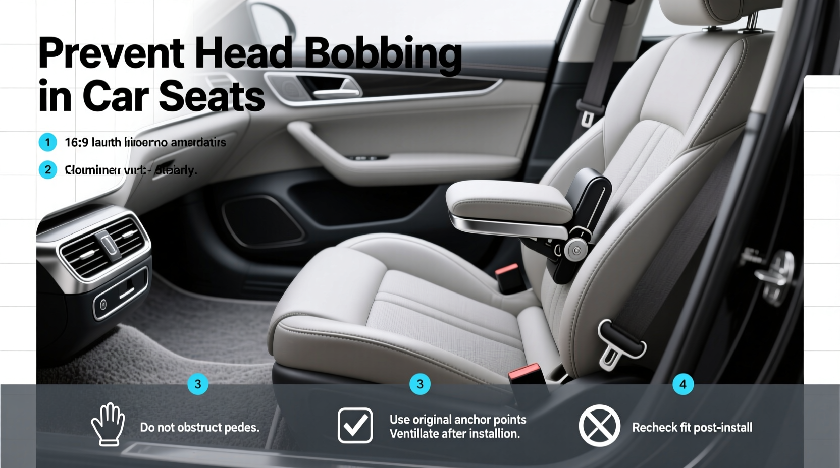 how to stop child's head from bobbing in car seat