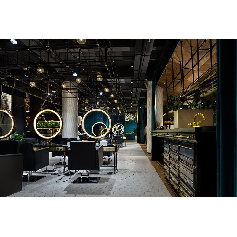 lux hair salon shop interior design barber store