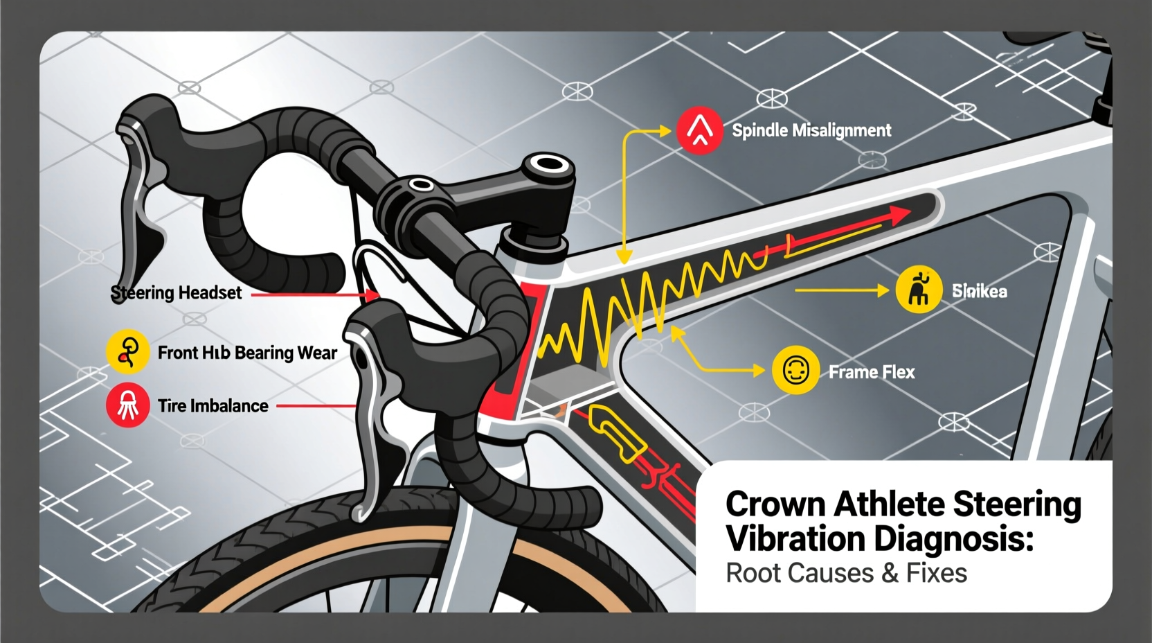 crown athlete steering vibration diagnosis