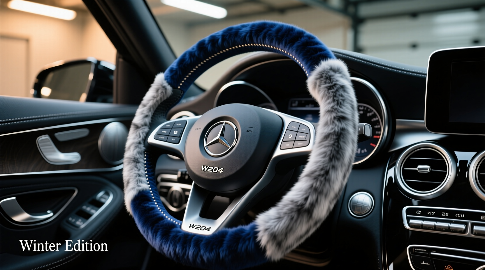 w204 winter steering wheel wrap