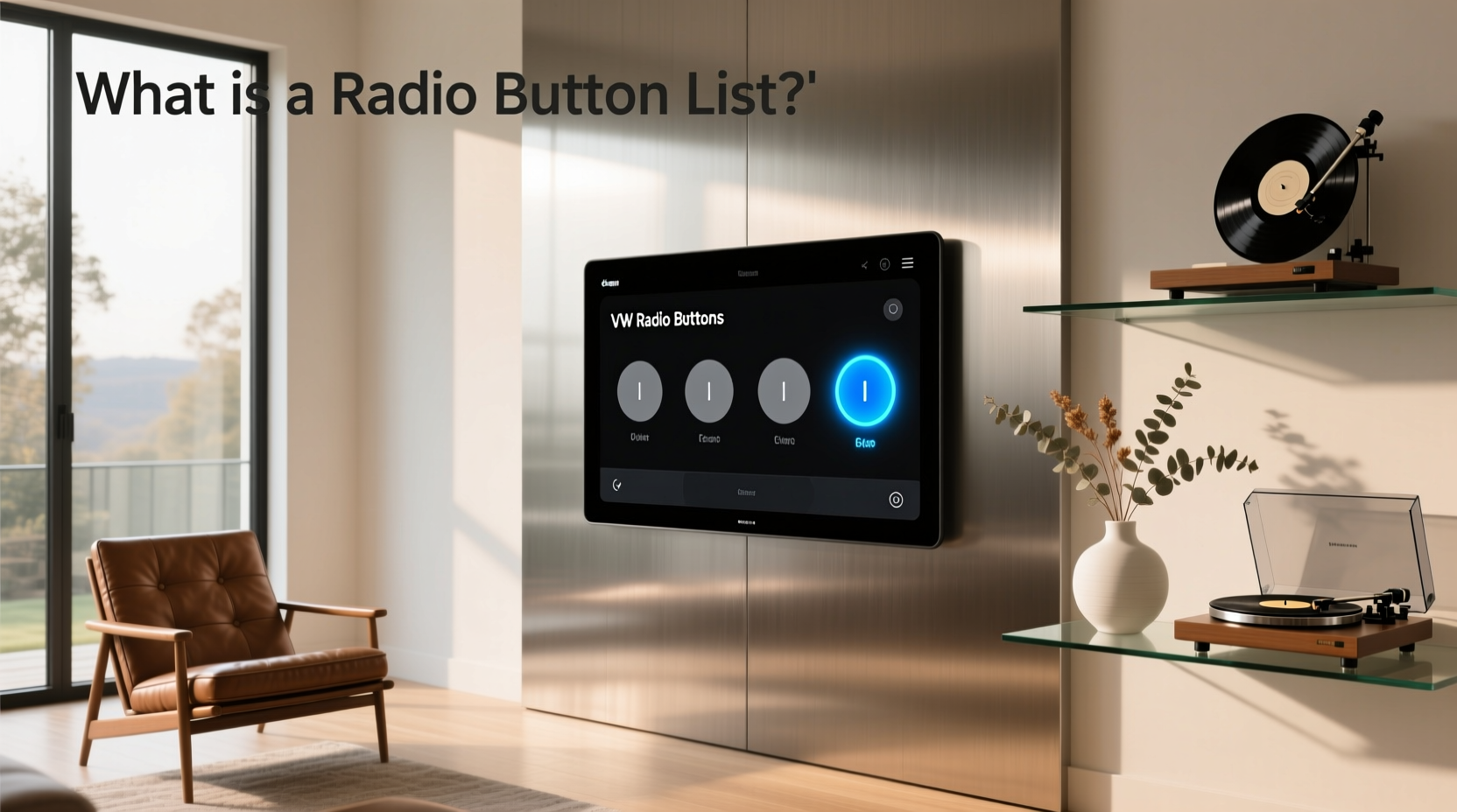 how to choose vw radio buttons,What is a radio button list?